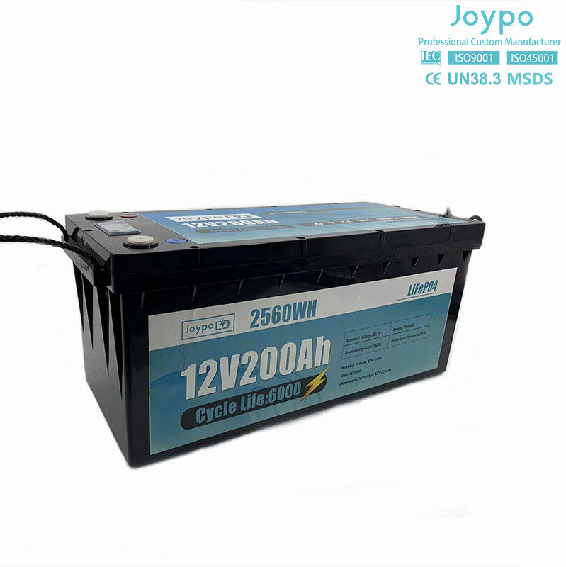 Batteria al litio di grande capacità 12V 200Ah per camper