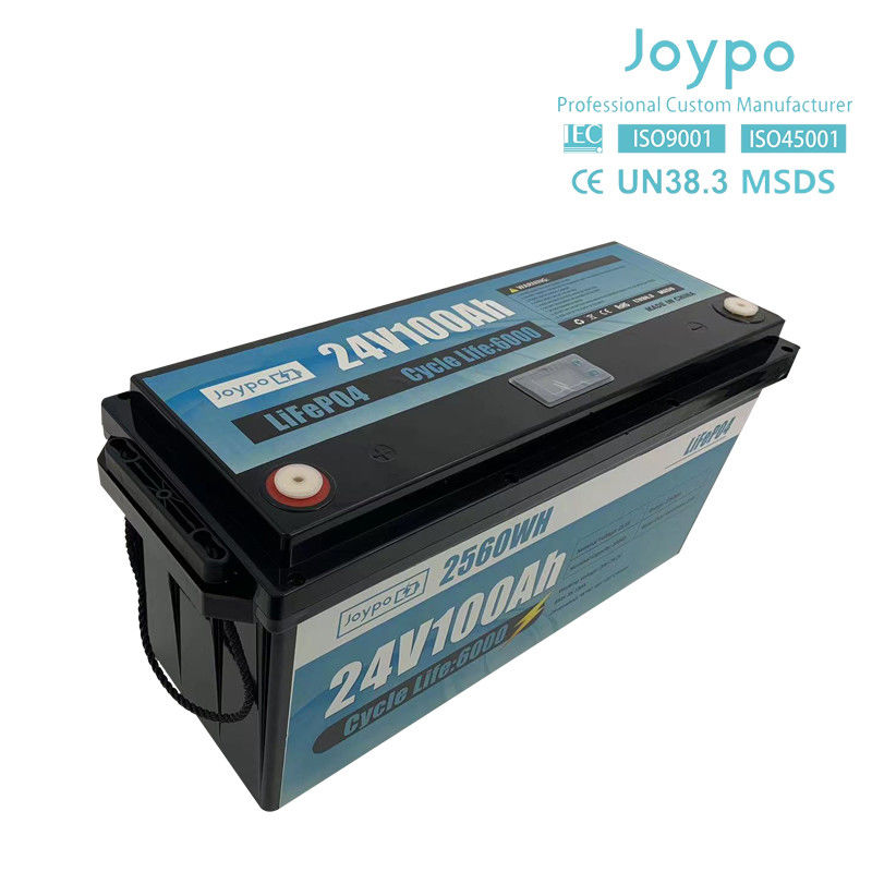 Smart BMS Long Life 24V 100Ah batteria agli ioni di litio camper camper Lifepo4 batteria