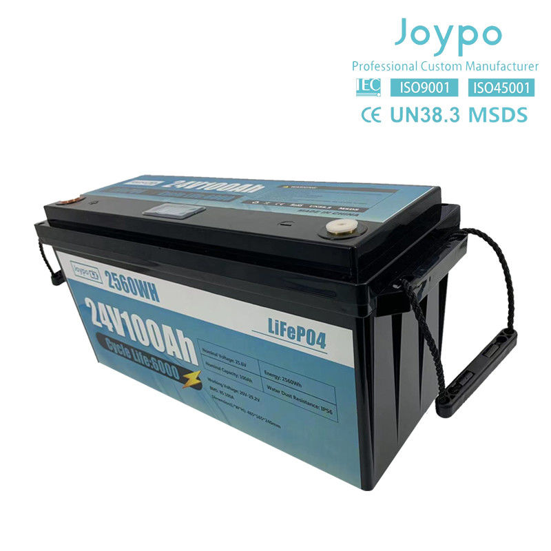 RV Camper Long Life LFP Lifepo4 Batteria 12V 24V 100Ah 200Ah Con Smart BMS