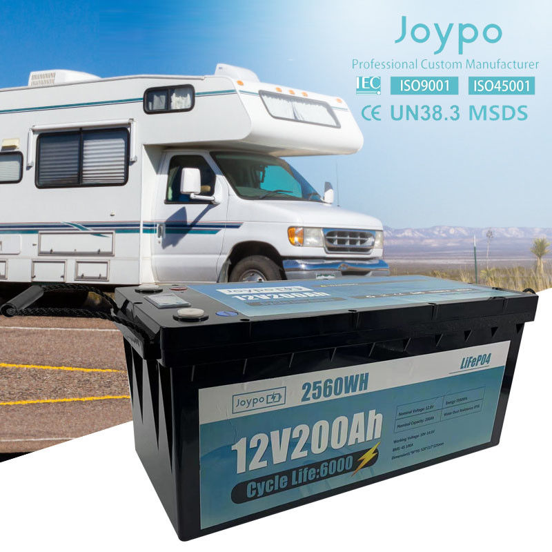 Batteria LiFePO4 a ciclo profondo 12V 24V 200Ah Per camper camper cabina solare marina