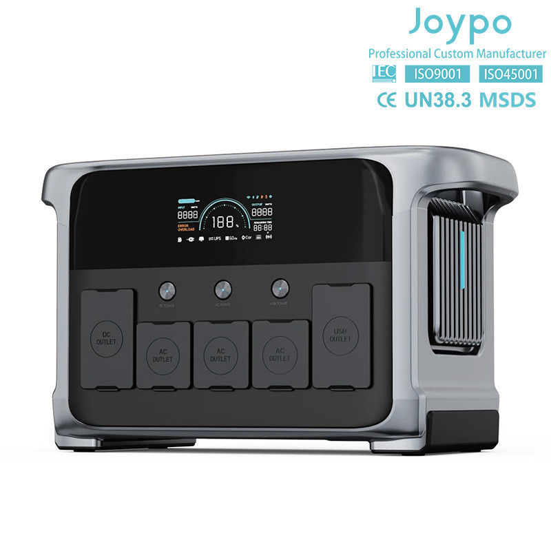 LiFePO4 Batteria esterna Generatore solare portatile 1200W Con luce a LED
