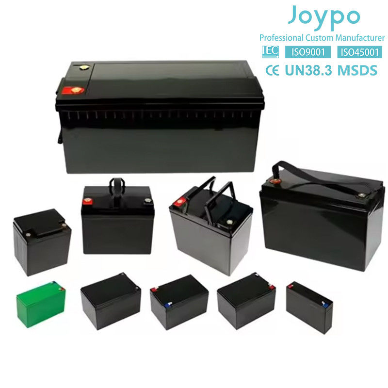 Joypo 12V Lithium Iron Phosphate Battery Support Serial Connection per RV e Marine