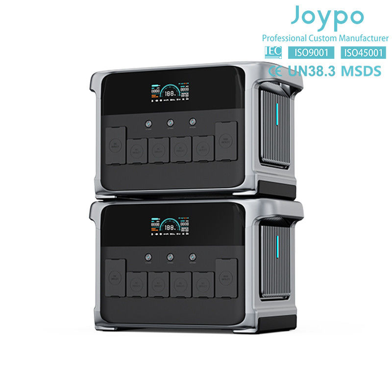 Generatore di energia solare portatile da 2400W per la casa con uscita e capacità di CA espandibili