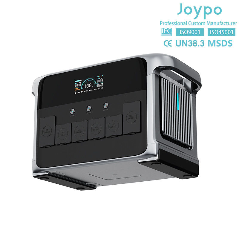 Generatore solare portatile da 2400W UPS di riserva per la casa con ricarica rapida USB e luce LED