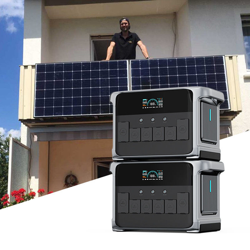 Joypo 2160Wh 2400W Generatori solari portatili fuori rete per balcone Sistema solare